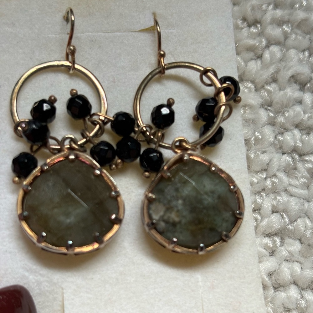 Labradorite earrings - Picture 2 of 6